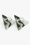 Limitless triangle pin stud earrings