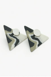 Limitless triangle pin stud earrings