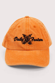 Washed cotton logo cap