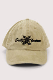 Washed cotton logo cap