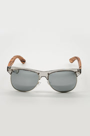 Zebra wood clubmaster sunglasses 1503M-2