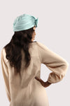 Knotted turban Aqua Green