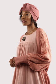 Knotted turban- Dusty Pink