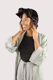 Velour knotted turban
