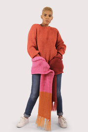 Oversized pocket scarf